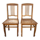 Pair of caned chairs Art Nouveau, 1900