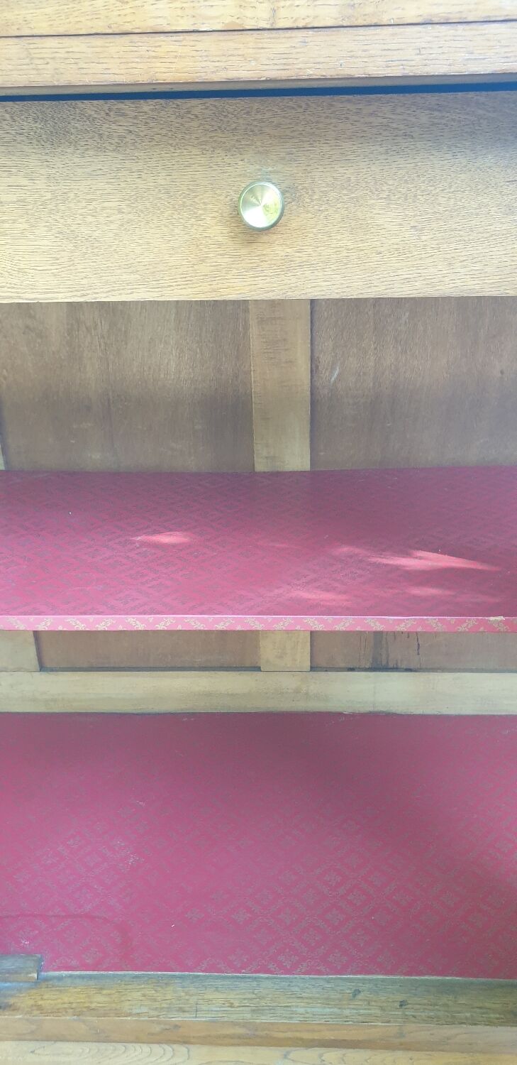 Oak art deco sideboard