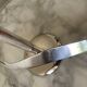 Marble cheese platter and silver metal 1970