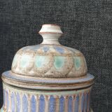 Ceramic pot signed verdenet, vallauris 1970