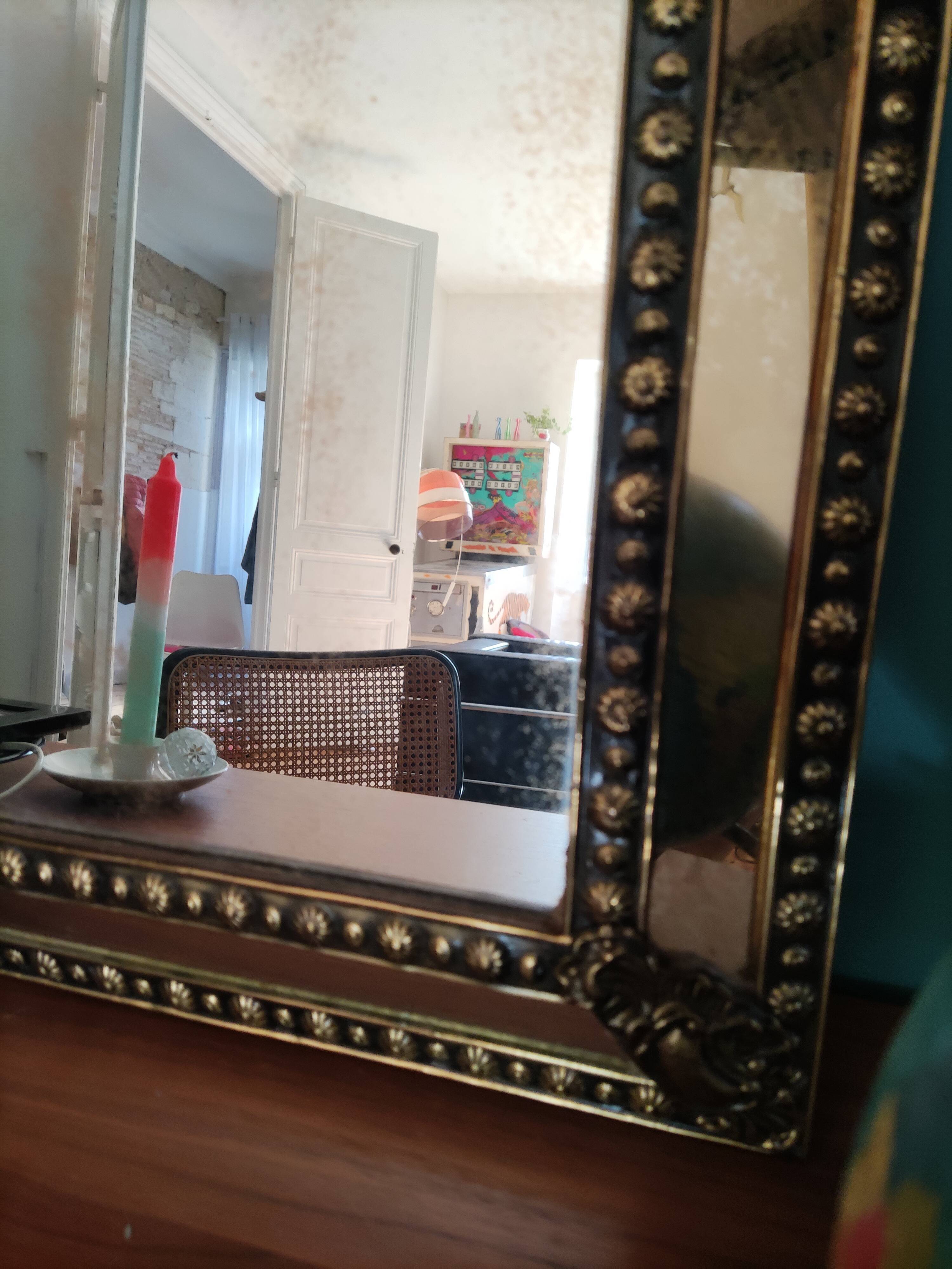 Brass parclose mirror