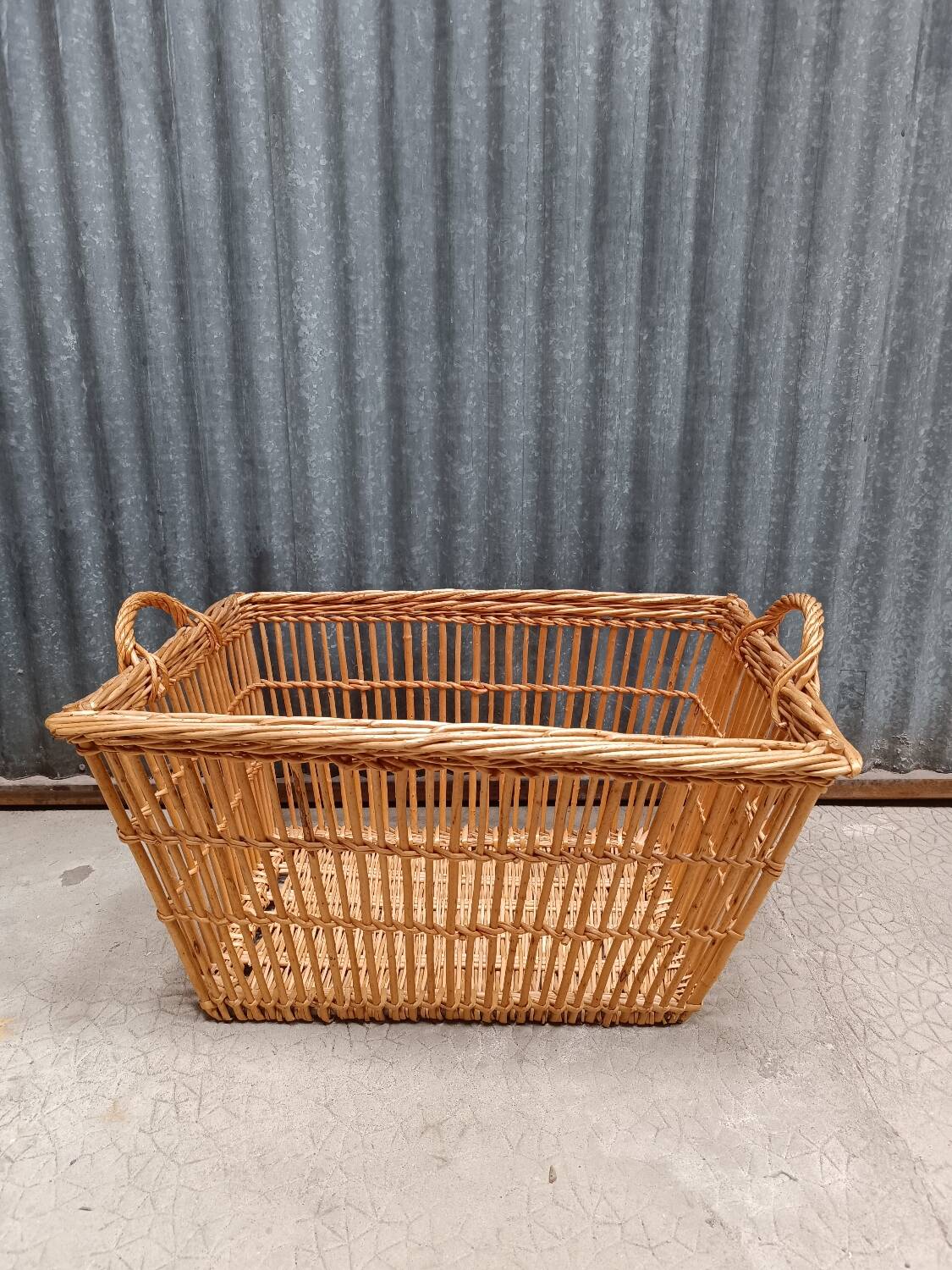 Laundry Basket - Vintage Rattan Wicker Chest