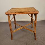 Petite table basse rotin