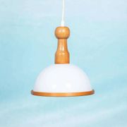 Bohemian 70s mushroom pendant lamp