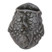 Just Andersen, fish vase in pewter, Denmark, 1930s