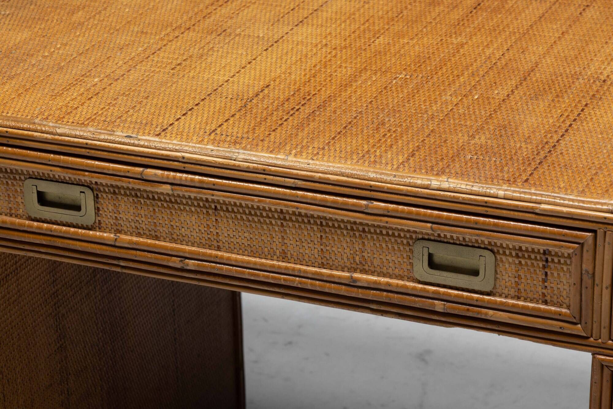 Bureau en Bambou par Vivai Del Sud, Italie, 1970s