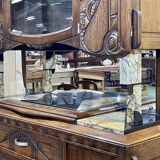Art Deco period sideboard in oak and marble