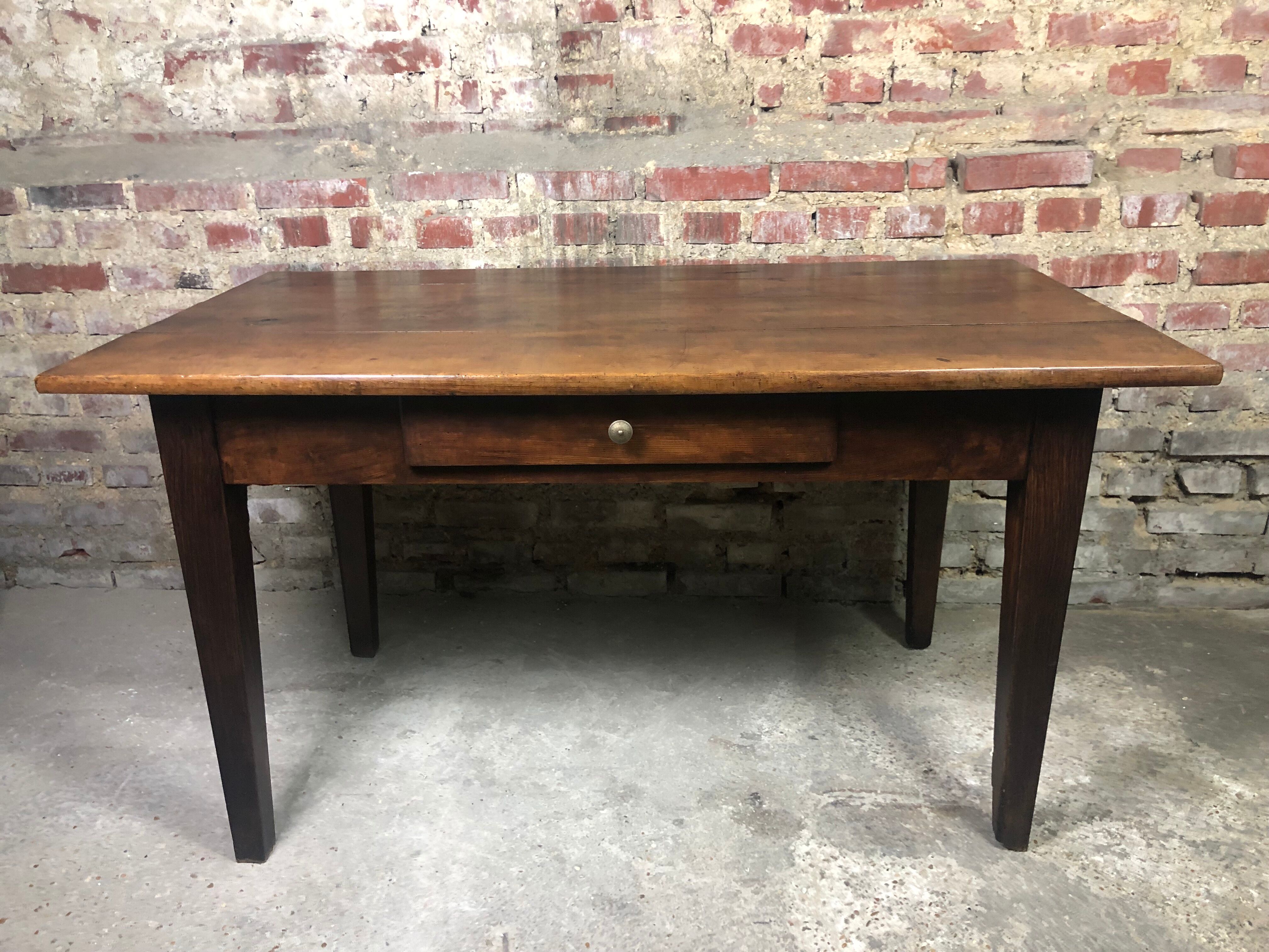 Farm table / walnut office late nineteenth century