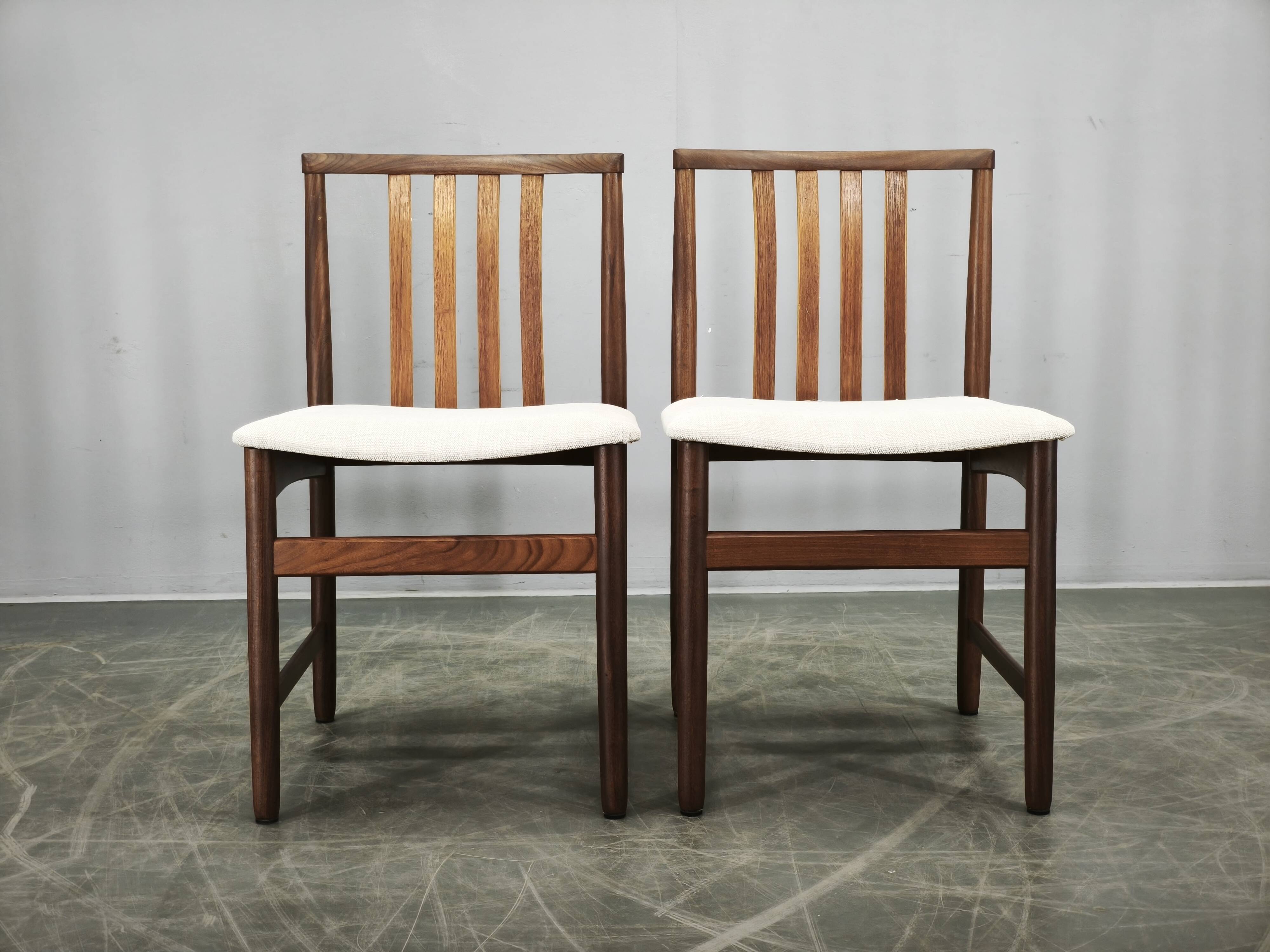 Set of Four Danish Teak Dining Chairs, Scandinavia, 1960s
