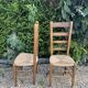 Set de4 chaises paillées