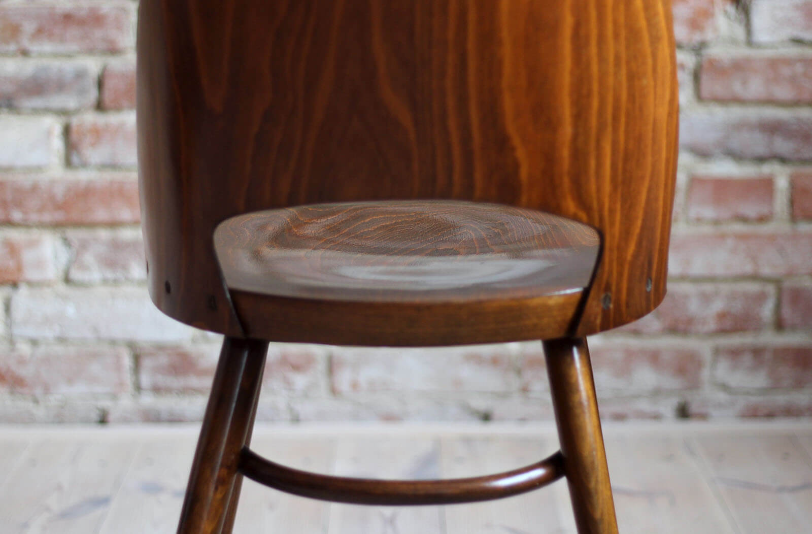 Set of 4 Dining Chairs by Radomir Hofman for TON, Model 514, Beech Veneer