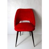 Pair of red mimpy chair vingage year 50 60