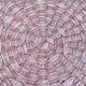 Coffee table in woven rope and rattan