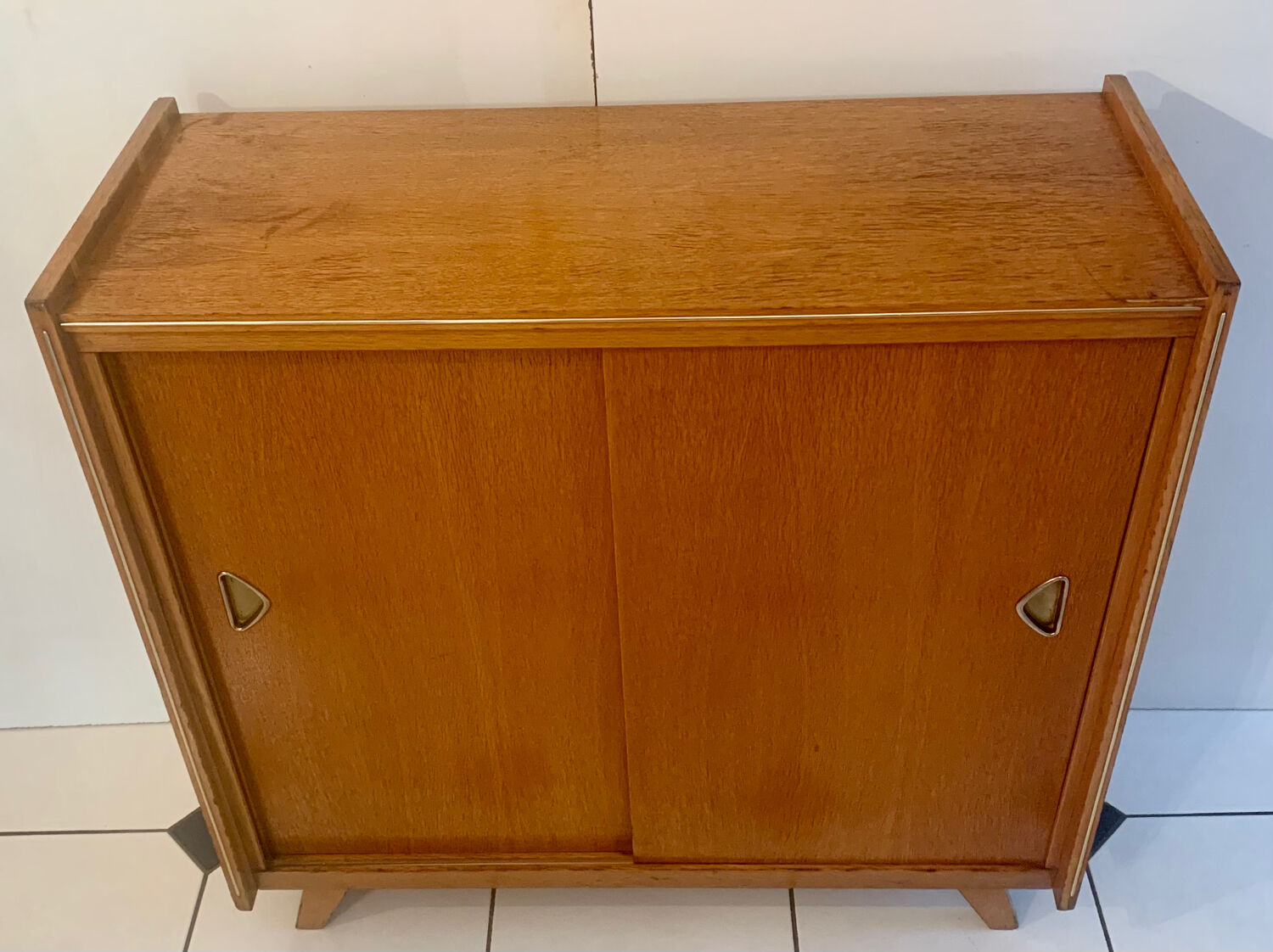 Vintage shoe cabinet feet compass