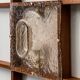 2-light wall lamp with teak grid frame mazzega 1960s vintage modern antique