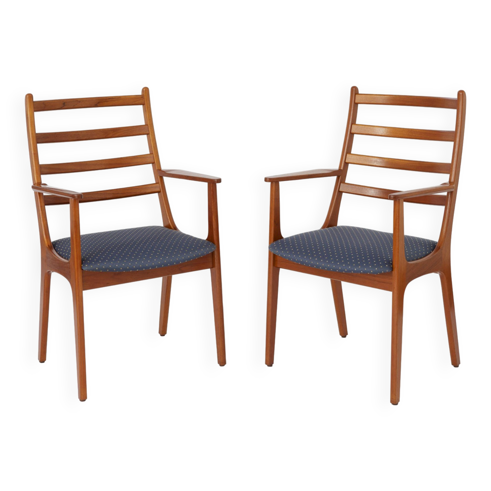 2 chaises à repas en teck années 1960 par KS Mobler, Danemark