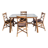 Dining table set with 4 chairs