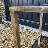 Brass side table