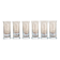 Large crystal liquor glasses, set of 6, 1970