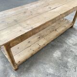 Ancienne table de drapier en pin