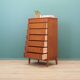 Commode en acajou, design danois, années 1970, production : Danemark