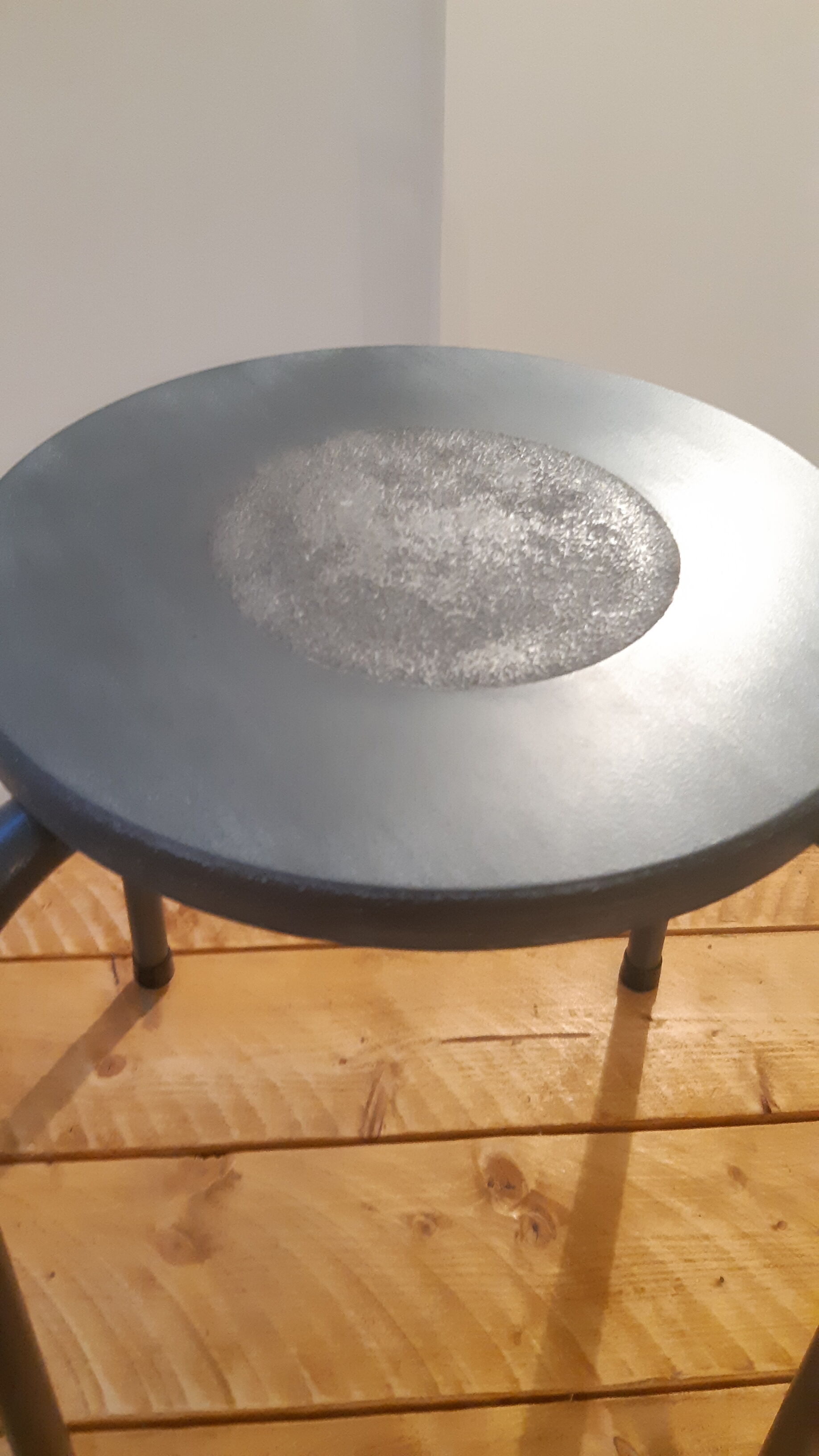 Former renovated school stool