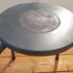 Ancien tabouret d'école rénové Moon