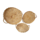 Set of 3 wicker dishes with handles