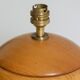 Blond wood lamp base, 70s