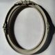Oval frame in weathered wood