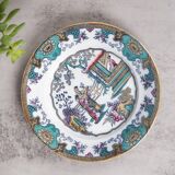 12 plates with large dish, Boch Frères Canton