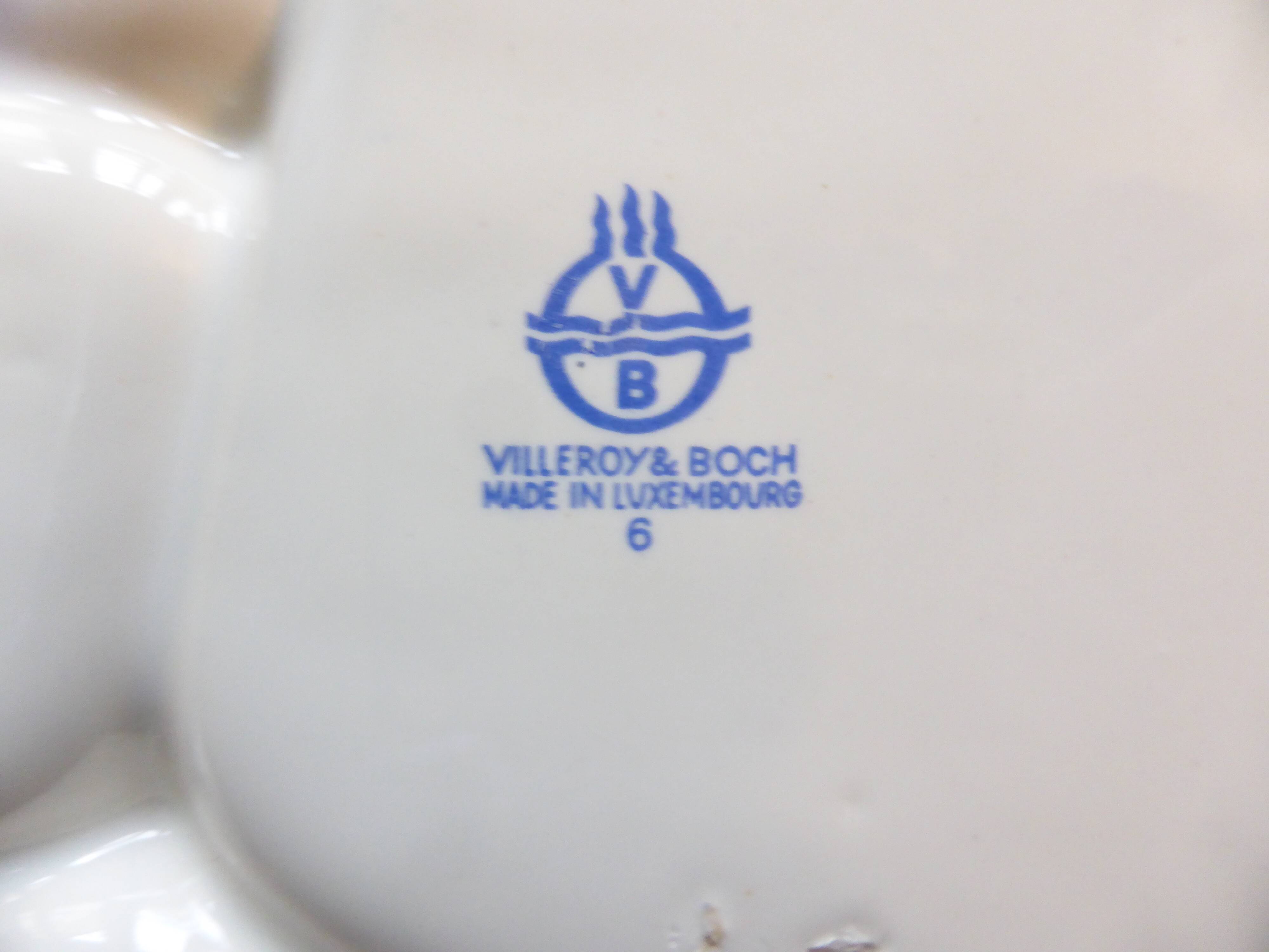 4 fondue plates Villeroy & Boch 191225