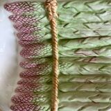Plat en barbotine forme asperges