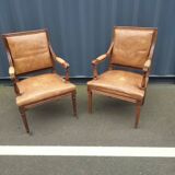 Paire de fauteuils anciens style Louis XVl