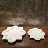 Empty ceramic pocket, the pair
