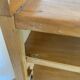 1950s oak secretary with sliding doors