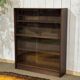 1970s English display cabinet in mahogany