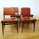 Set of 4 vintage skai chairs