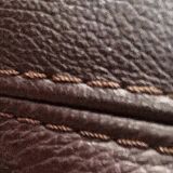 Roche Bobois armchair in brown leather