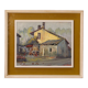Italian popular scene signed painting oil on board