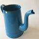 Blue enamel teapot