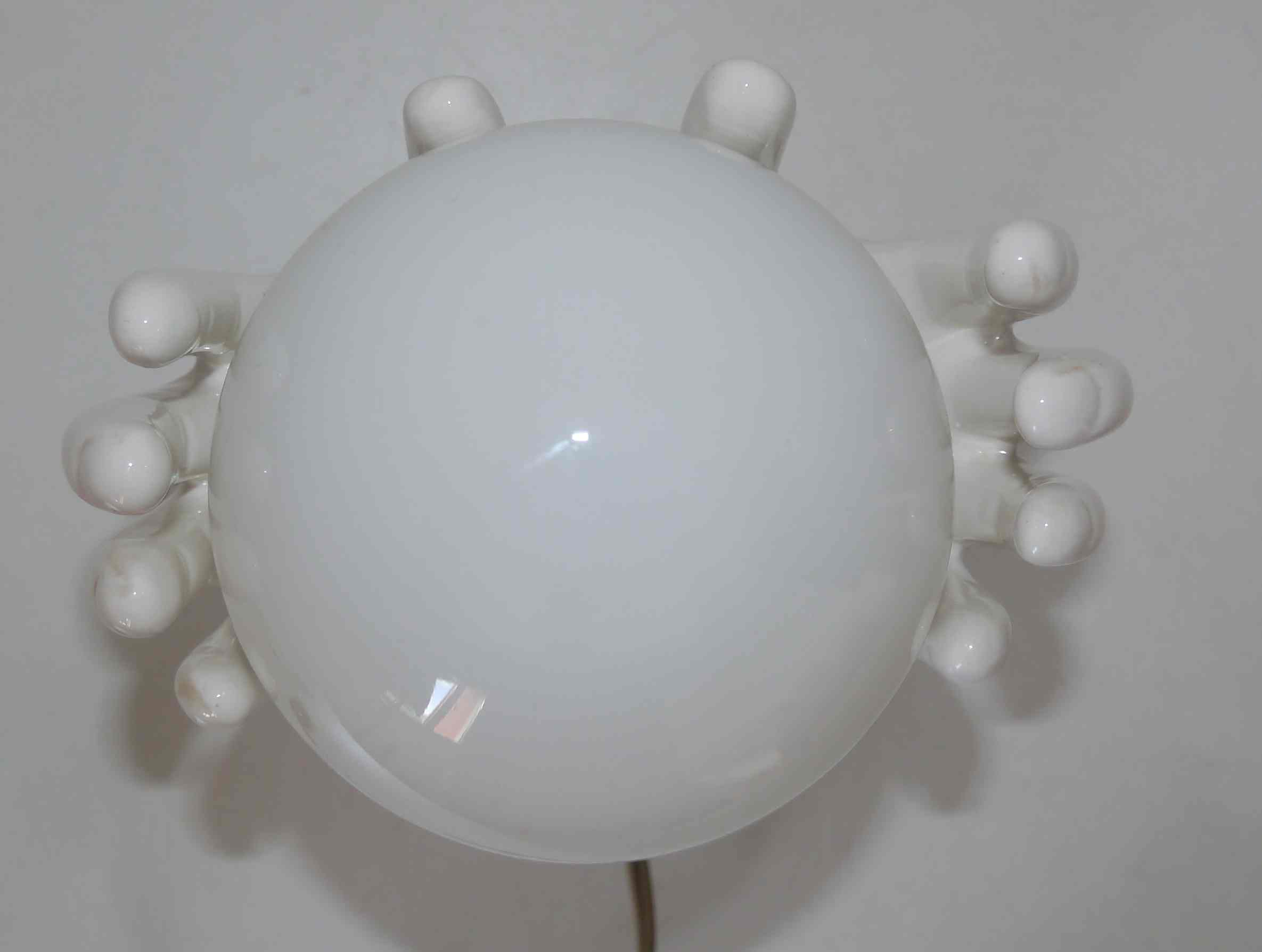 Ceramic lamp or night light "hands together" 60's