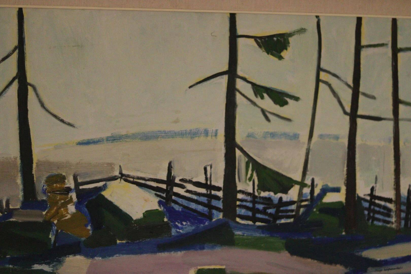 Winter day in the garden by Kåge Liefwendal 1960s