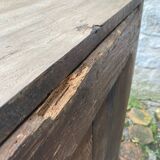 Antique wooden confit pot.