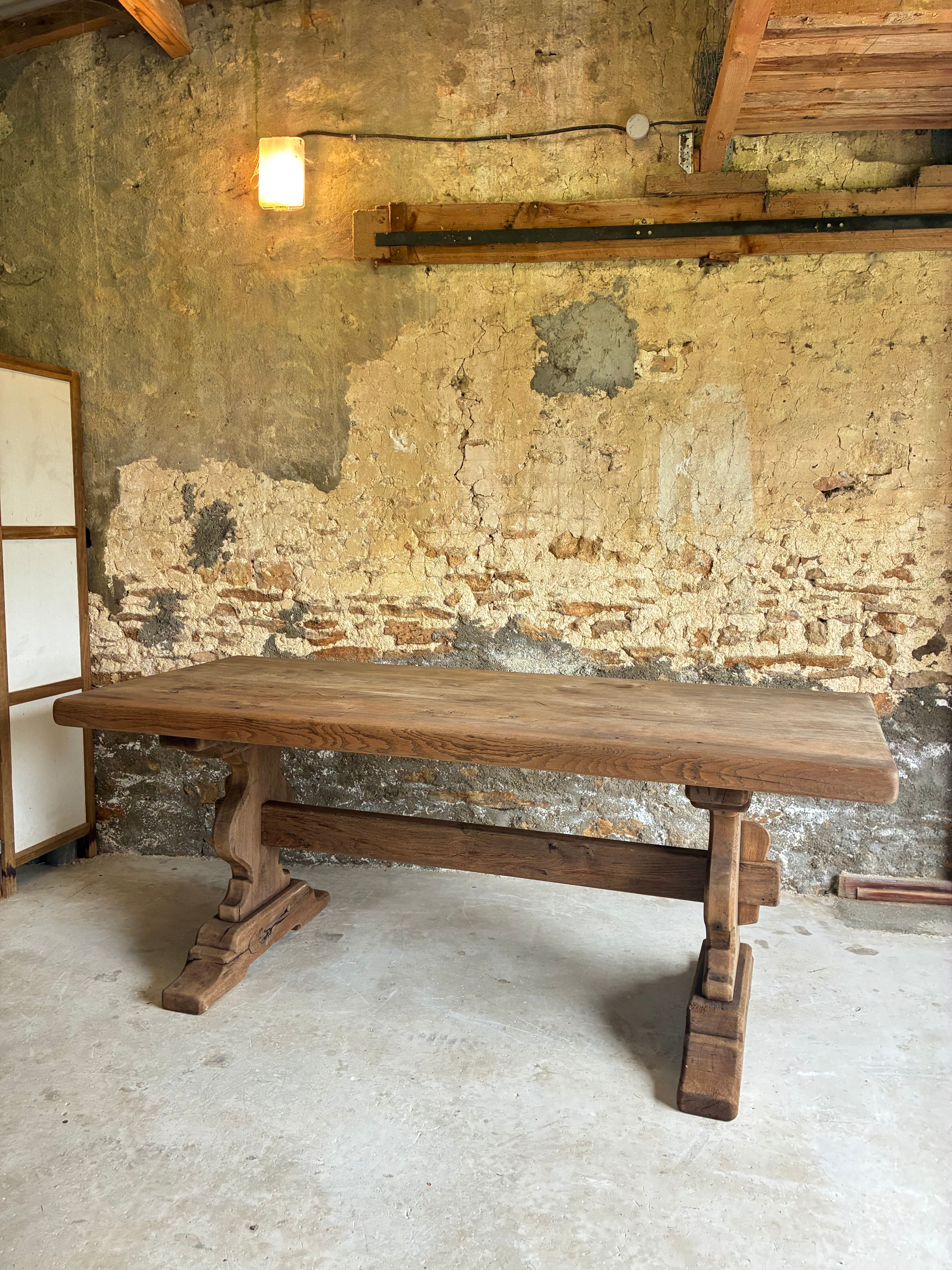 Monastery style farmhouse table