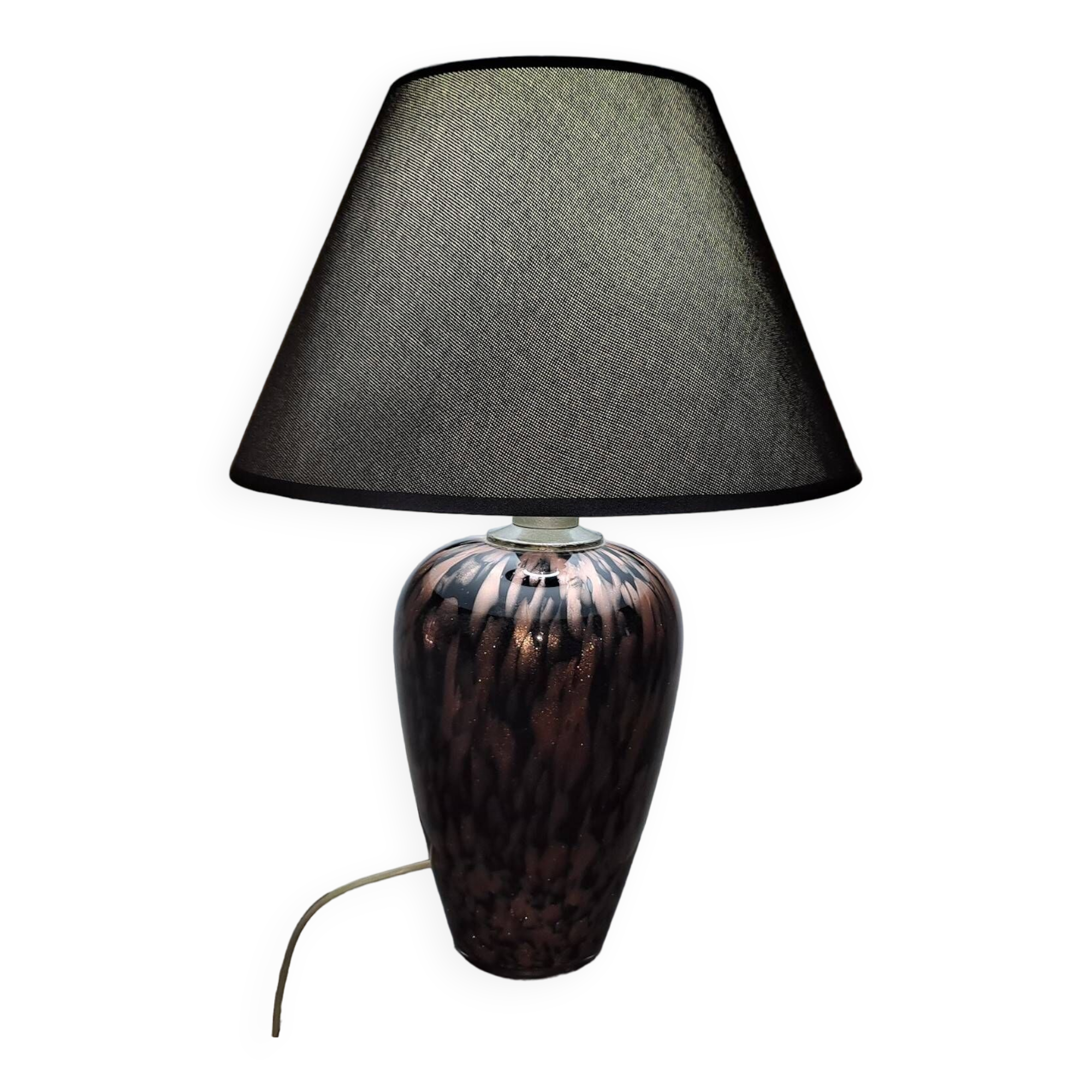 Murano Avventurina Table Lamp c1969 V Nason