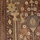 18th Century Indo-Portuguese Embroidery with Gold Thread on Velvet