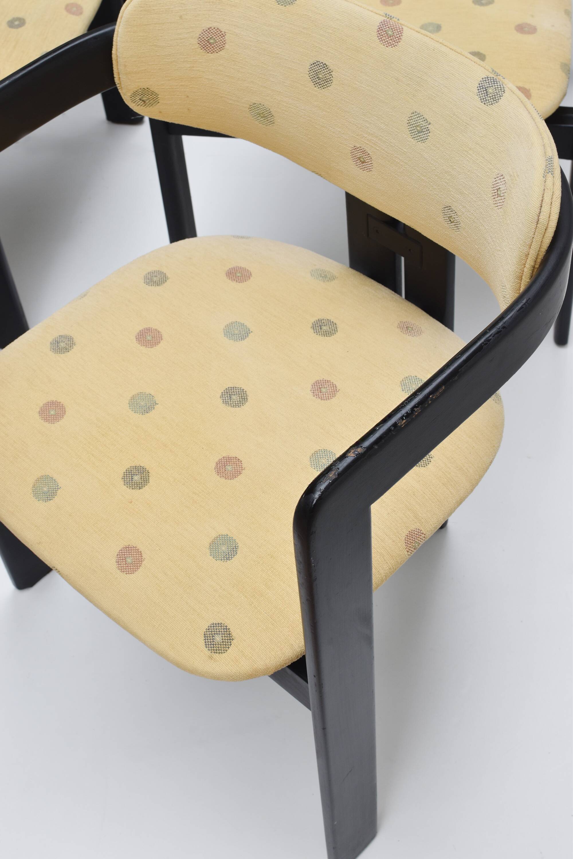 Suite de 6 chaises "Pamplona" de Augusto Savini édition Pozzi 1965