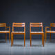 Mid-Century Danish Teak Dining Chairs by HW Klein for Bramin, 1970s, Set of 4