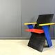 Fauteuil postmoderne coloré, années 1980